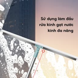 Chổi gạt nước sàn nhà tắm nhà vệ sinh JYoohome Chổi quét nhà đầu silicon dẻo lau kính, góc tường 2