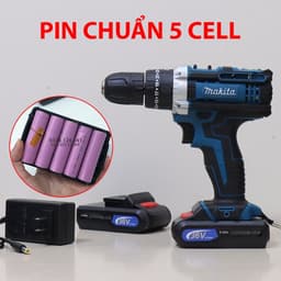 Máy khoan 2 Pin Makita 36v/ Dewalt 36v,48v/ HITACHI 36V kèm phụ kiện 24 món, Máy bắn vít 3 chức năng. LKP 4