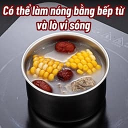 Set 5 hộp inox đựng thực phẩm giữ nhiệt, Khay inox tròn,chữ nhật, Hộp nhựa đựng thực phẩm có nắp đậy 7