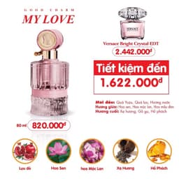 Nước hoa nữ MY LOVE 80ML - NHẸ NHÀNG VÀ SANG TRỌNG - Cam kết chính hãng 2