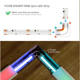ĐẦU NỐI NHANH COB TRONG SUỐT 3PIN KHÔNG CẦN HÀN CHÌ BỀ RỘNG 10MM CHO LED DÂY FULL MÀU COB WS2811 WS2812B 3