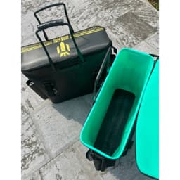 Thùng đựng cá đa năng Mingtu 50cm màu xanh đen vàng có thể gấp gọn tiện dụng Thùng đựng dụng cụ câu cá Đồ Câu Việt Bắc 3