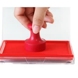 ( sz đại ) Khay Hộp Mực Dấu dùng để Lăn Vân Tay, Điểm Chỉ, công chứng, đóng dập con dấu Chính Hãng Xanh Đỏ Đen 4