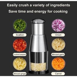 Dụng Cụ Băm Tỏi Bằng Inox 304 - Dụng Cụ Nghiền Tỏi, Nghiền Ớt Bằng Tay Bằng Thép Không Gỉ GIA DỤNG VĨNH NGÂN 3