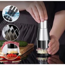 Dụng Cụ Băm Tỏi Bằng Inox 304 - Dụng Cụ Nghiền Tỏi, Nghiền Ớt Bằng Tay Bằng Thép Không Gỉ GIA DỤNG VĨNH NGÂN 8