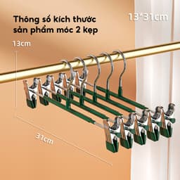 COMBO Móc kẹp quần áo thép không gỉ cao cấp JYoohome Móc chống trượt giữ đồ luôn gọn gàng 5