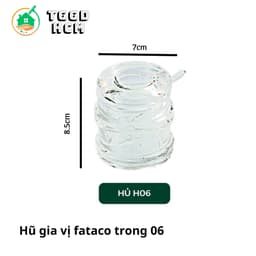 Hũ đựng gia vị, hũ nhựa trong fataco, HU 06, HU 20, No08 2