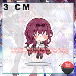 (mua 1 tặng 1) (3cm) Mô hình standee HONKAI STAR RAIl ver MẮT NHỎ mica chibi arcylic anime tượng trưng bày 2