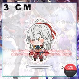 (mua 1 tặng 1) (3cm) Mô hình standee HONKAI STAR RAIl ver MẮT NHỎ mica chibi arcylic anime tượng trưng bày 3