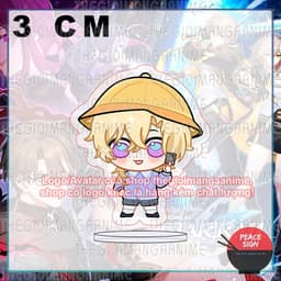 (mua 1 tặng 1) (3cm) Mô hình standee HONKAI STAR RAIl ver MẮT TRÒN mica chibi arcylic anime tượng trưng bày 2