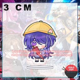 (mua 1 tặng 1) (3cm) Mô hình standee HONKAI STAR RAIl ver MẮT TRÒN mica chibi arcylic anime tượng trưng bày 4