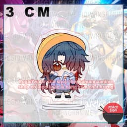 (mua 1 tặng 1) (3cm) Mô hình standee HONKAI STAR RAIl ver MẮT TRÒN mica chibi arcylic anime tượng trưng bày 6
