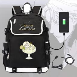 Balo nắp ngang CODENAME ANASTASIA Mật Danh Anastasia in hình chibi đi học cho nam nữ tiện lợi 2
