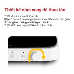 Bếp từ đơn HAPPYCOOK HSI-200KS (Công suất 2000W, Thiết kế núm xoay, Hẹn giờ, Cảm ứng, Mặt kính,Tự động ngắt khi quá tải) 4