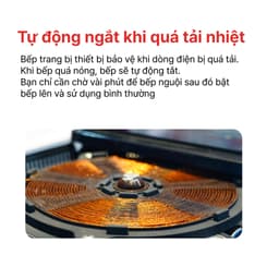 Bếp từ đơn HAPPYCOOK HSI-200KS (Công suất 2000W, Thiết kế núm xoay, Hẹn giờ, Cảm ứng, Mặt kính,Tự động ngắt khi quá tải) 8