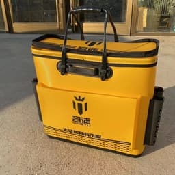 Thùng đựng cá đa năng Mingtu 50cm màu xanh đen vàng có thể gấp gọn tiện dụng Thùng đựng dụng cụ câu cá Đồ Câu Việt Bắc 7