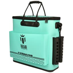 Thùng đựng cá đa năng Mingtu 50cm màu xanh đen vàng có thể gấp gọn tiện dụng Thùng đựng dụng cụ câu cá Đồ Câu Việt Bắc 6