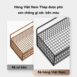 Kệ Giỏ Đựng Hành Tỏi Dán Tường JYoohome Kệ Đựng Gia Vị Gắn Tường Nhà Bếp Bằng Thép Sơn Tĩnh Điện 4