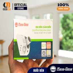 Đui đèn cảm biến chuyển động Rạng Đông 300w ĐCB01.PIR E27 bật tắt đèn tự động chính hãng 8