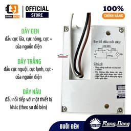 Đui đèn cảm biến chuyển động Rạng Đông 300w ĐCB01.PIR E27 bật tắt đèn tự động chính hãng 3
