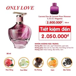 Nước hoa nữ Good Only Love - NGỌT NGÀO, SANG TRỌNG, THANH MÁT (80ML). 2