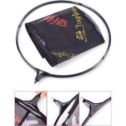 Mặt vợt câu cá carbon vành tròn lưới hoa cao cấp giá rẻ.Mặt vợt lưới mau chống vướng lưỡi size 35-40-45 4