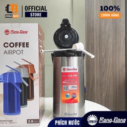 [ CHÍNH HÃNG ] Phích nước có cần bơm Rạng Đông RD-2045 ST1.E inox 2 lít pha trà pha cà phê 2
