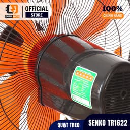 Quạt treo tường 2 dây Senko TC1622, quạt treo màu đen công xuất lớn 65W bảo hành 24 tháng 8
