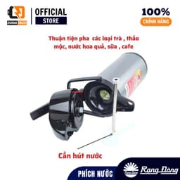 [ CHÍNH HÃNG ] Phích nước có cần bơm Rạng Đông RD-2045 ST1.E inox 2 lít pha trà pha cà phê 7