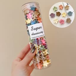 -Ống 100 kẹp tóc nhiều hình dễ thương thỏa sức kẹp cho bé gái 8