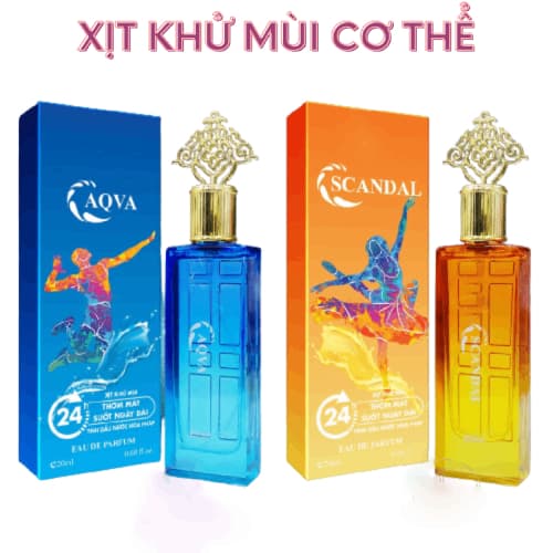 Xịt toàn thân, khử mùi nữ Scandal, Aqva - Hương thơm, tươi mát, thoải mái tự tin (20ML)