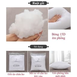 Gối tựa lưng sofa, phòng khách họa tiết LUCKY ĐEN TRẮNG chất liệu nhung lông đào kích thước 45x45cm 6