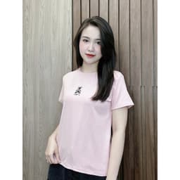 Áo phông nữ hình gấu form xuông chất cotton mềm mịn co giãn 4 chiều 7