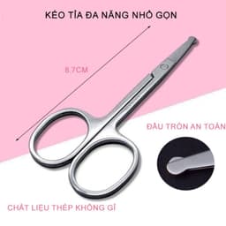 KÉO CẮT TỈA  LÔNG MŨI , LÔNG MÀY.. ĐẦU TRÒN & ĐẦU NHỌN SẮC BÉN DỄ DÀNG SỬ DỤNG  VINBEO-[AL06] 5