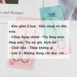 KÉO CẮT TỈA  LÔNG MŨI , LÔNG MÀY.. ĐẦU TRÒN & ĐẦU NHỌN SẮC BÉN DỄ DÀNG SỬ DỤNG  VINBEO-[AL06] 7