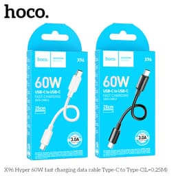 Cáp Sạc Nhanh 20W 60W Hoco X96/ 30W Ngắn 20cm Remax RC-C5 Type-C Ra Li-ght-ni-ng ios (Ngắn 25cm)và cáp sạc 20cm dây dù.N 1