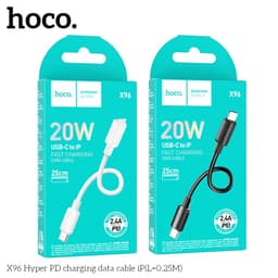 Cáp Sạc Nhanh 20W 60W Hoco X96/ 30W Ngắn 20cm Remax RC-C5 Type-C Ra Li-ght-ni-ng ios (Ngắn 25cm)và cáp sạc 20cm dây dù.N 2