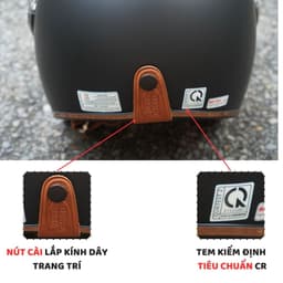Mũ bảo hiểm 3/4 có kính chắn gió CAMRY(New 2025),gọn nhẹ,nón bảo hiểm cho nam nữ kính dài cao cấp 3