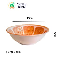 Tô 6 - 15cm Nhựa Chanh Cam MELANIE  Cao Cấp Chịu Nhiệt 150* 6