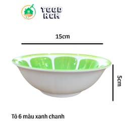 Tô 6 - 15cm Nhựa Chanh Cam MELANIE  Cao Cấp Chịu Nhiệt 150* 7