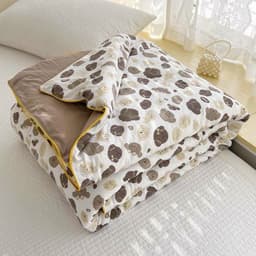 Chăn Cotton Đũi Hè Phong Cách Hàn, Chăn Hè Mềm Mịn Thoáng Mát Nhiều Mẫu - [1m8 x 2m] D7 9
