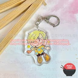 Móc khoá in hình ONE PIECE ver BAY Đảo hải tặc mica trong acrylic game chibi xinh xắn 3