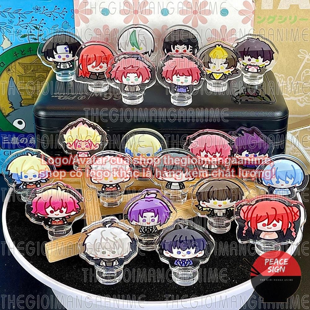 (mua 1 tặng 1) (3cm) Mô hình standee BLUE LOCK ver CHIBI BÁN THÂN in hình anime mica trong acrylic quà tặng dễ thương