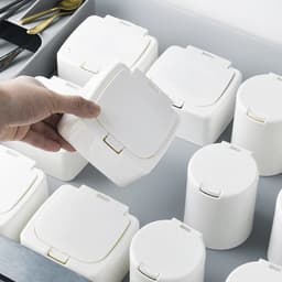 Hộp Đựng Đồ Mini Để Bàn Có Nắp Đậy, Hộp Đựng Bông Tai, Tăm Bông , Bông Tẩy Trang Tiện Lợi Nhỏ Gọn 88488 Lamon Store 2