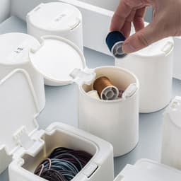 Hộp Đựng Đồ Mini Để Bàn Có Nắp Đậy, Hộp Đựng Bông Tai, Tăm Bông , Bông Tẩy Trang Tiện Lợi Nhỏ Gọn 88488 Lamon Store 4