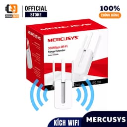 Bộ kích sóng WiFi 3 Râu Mercusys 300Mbps MW300RE, thiết bị tăng khả năng phát sóng wifi cao cấp 6