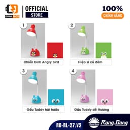Đèn bàn học chống cận Rạng đông RL-27.V2 5W hình thú cao cấp, đèn bàn bảo vệ thị lực cho bé 2