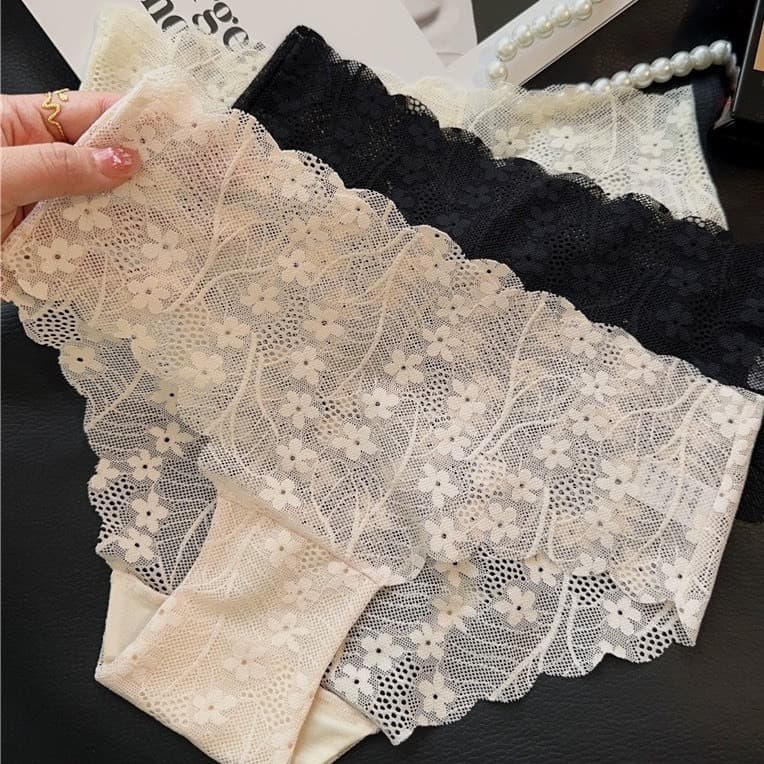 Set 5 Quần Lót Nữ Ren Hoa Nhí Cao Cấp - Sexy - Gợi Cảm Siêu Hot 2569 LILIRIA