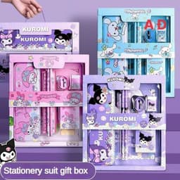Bộ Quà Tặng Bộ Dụng Cụ Học Tập Học Sinh Tiểu Học Kuromi Đáng Yêu Cho Bé GIA DỤNG VĨNH NGÂN 1