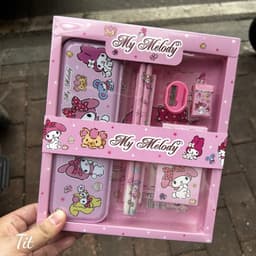 Bộ Quà Tặng Bộ Dụng Cụ Học Tập Học Sinh Tiểu Học Kuromi Đáng Yêu Cho Bé GIA DỤNG VĨNH NGÂN 9